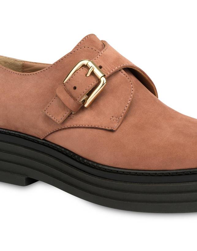 Pollini Monk Strap In Nabuk Stairway Antico Enormi risparmi