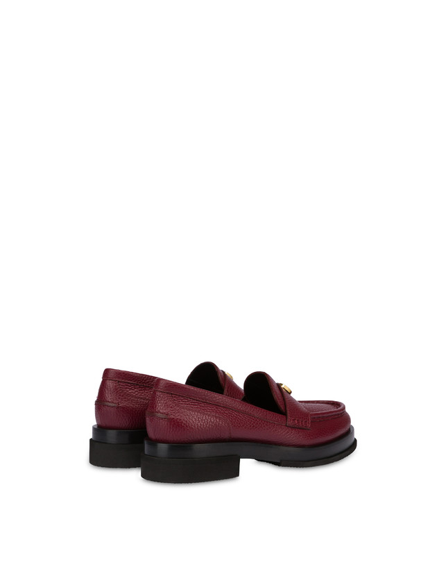 Pollini Mocassini Penny In Vitello Stampa Alce Code Bordeaux Prezzo basso
