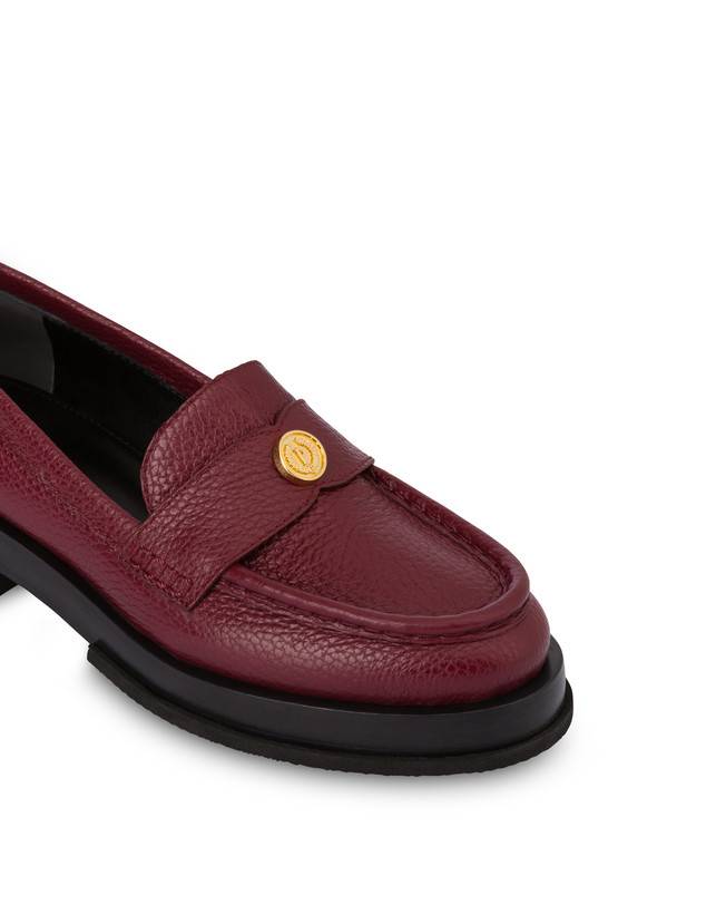 Pollini Mocassini Penny In Vitello Stampa Alce Code Bordeaux Prezzo basso