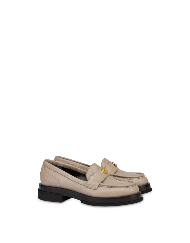 Pollini Mocassini Penny In Vitello Stampa Alce Code Avorio Super Saving Price