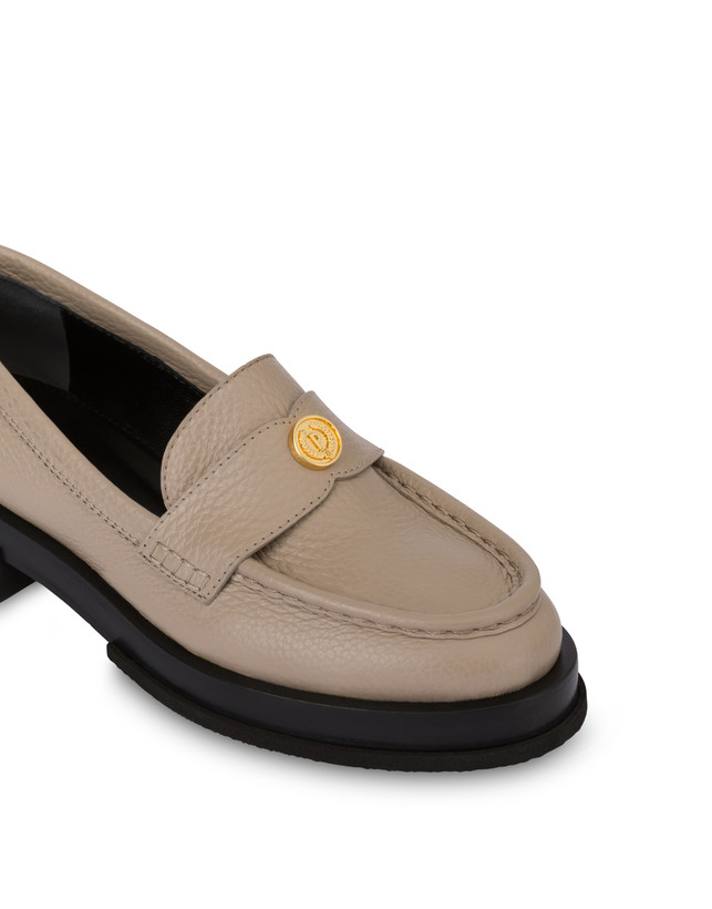 Pollini Mocassini Penny In Vitello Stampa Alce Code Avorio Super Saving Price