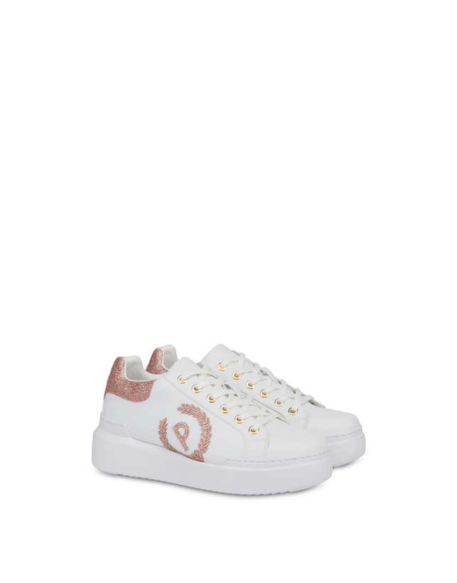 Pollini Sneakers Carrie Con Glitter Bianco/antico Ultimi tre giorni