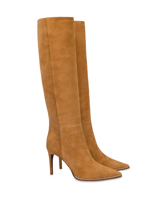 Pollini Stivale In Crosta Attitude Caramello Sostegno trimestrale