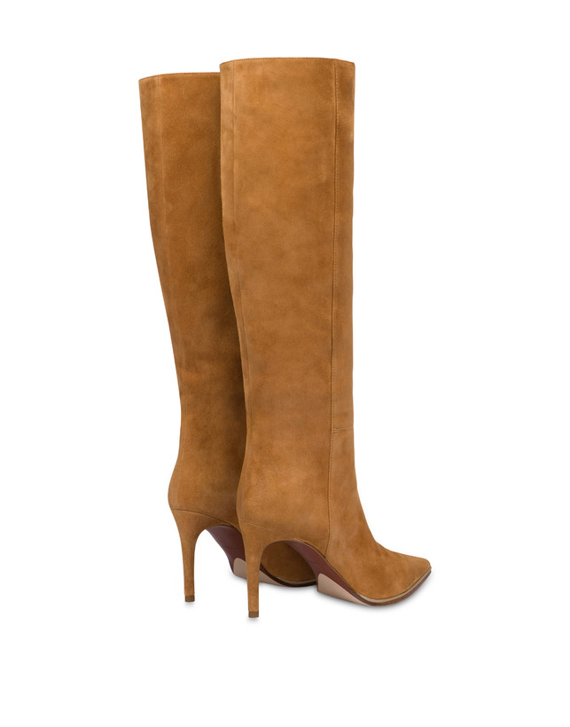 Pollini Stivale In Crosta Attitude Caramello Sostegno trimestrale