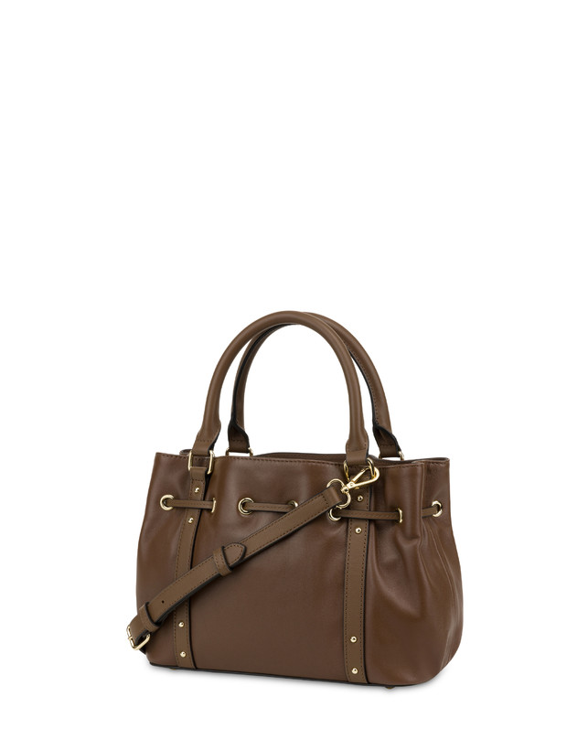 Pollini Piccola Borsa In Nappa Serena Marrone/marrone Italy