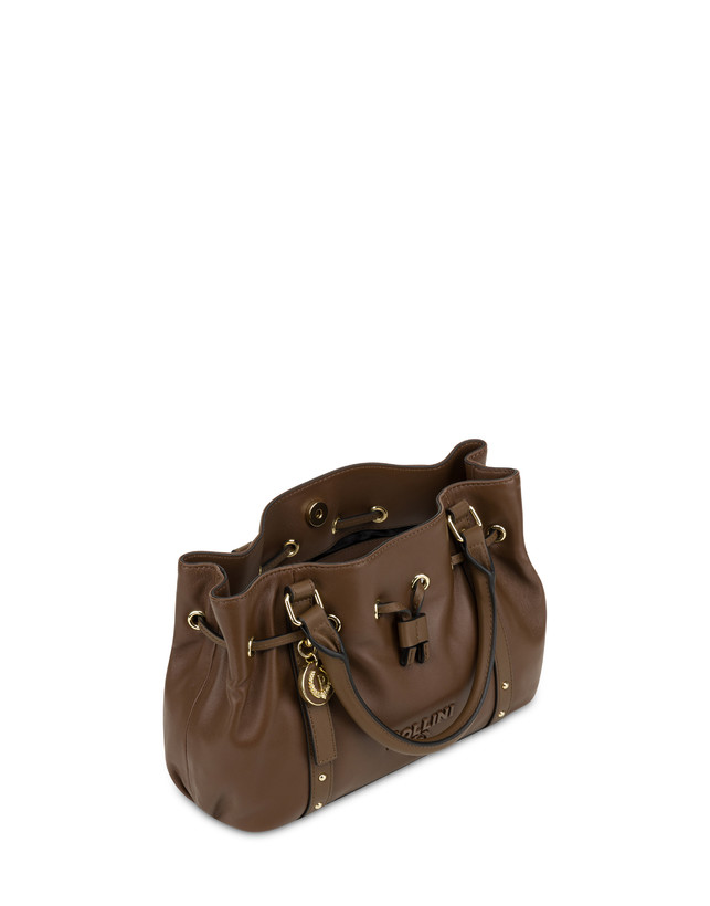 Pollini Piccola Borsa In Nappa Serena Marrone/marrone Italy