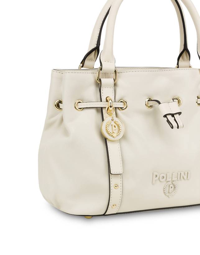 Pollini Piccola Borsa In Nappa Serena Avorio/avorio Italia
