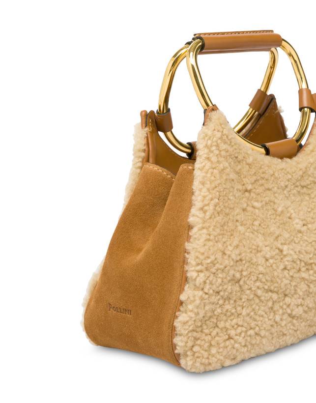 Pollini Clutch In Montone E Crosta Armour Soddisfazione Garantita