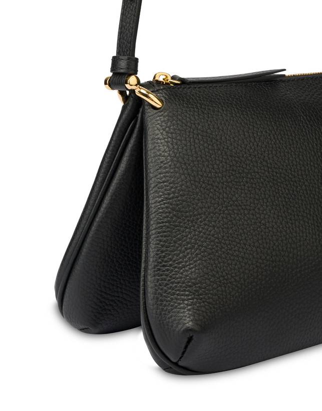 Pollini Borsa A Tracolla In Vitello Bottalato Double Marlene Qualità Garantita