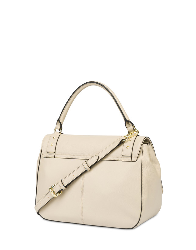Pollini Borsa Top Handle In Vitello Serena Avorio Fino Al -60%