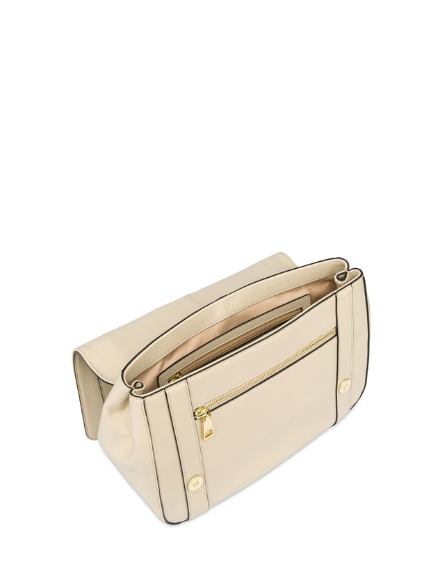 Pollini Borsa Top Handle In Vitello Serena Avorio Fino Al -60%