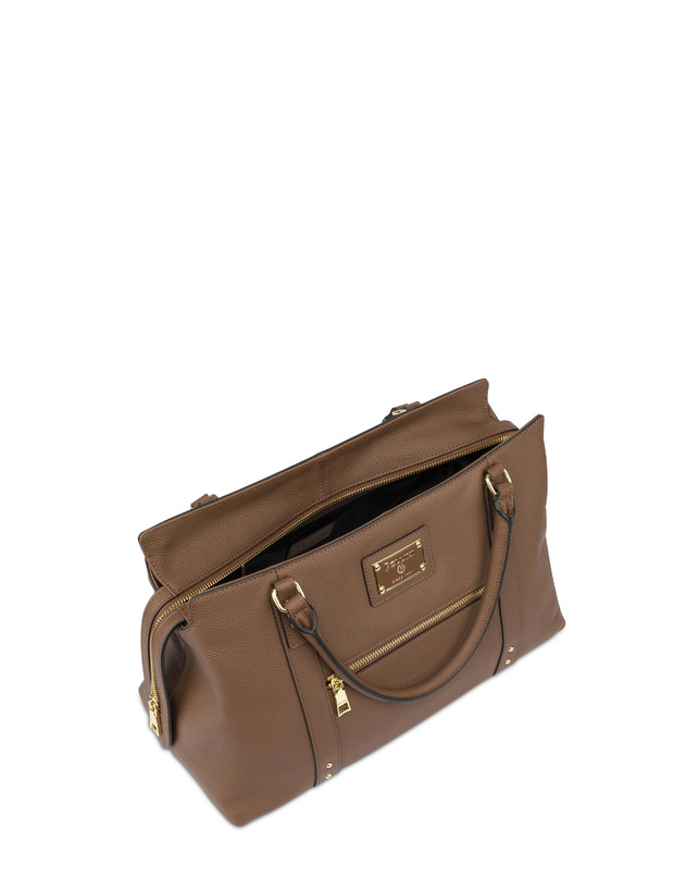 Pollini Borsa Doppio Manico Serena Marrone Shopping Online