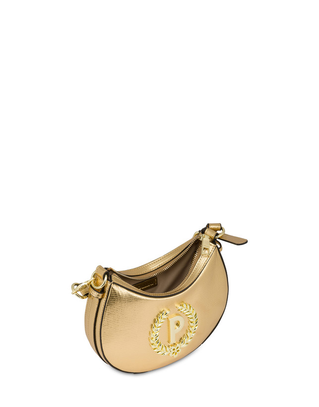 Pollini Mini Hobo Bag Laminata Ibis Oro Novità