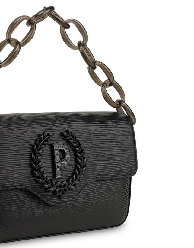 Pollini Candy Bag Con Maxi Catena Nero Offerta