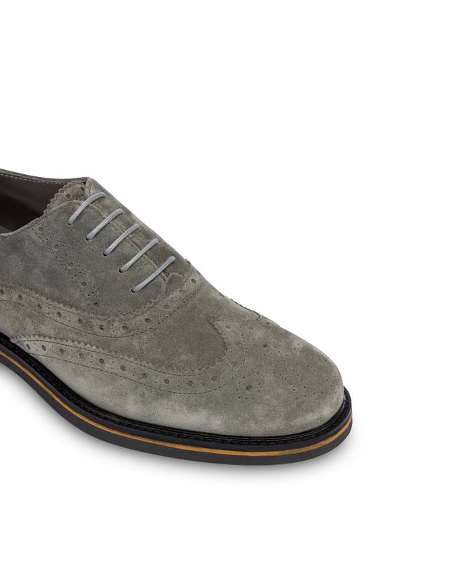 Pollini Derby In Crosta Con Broguering Corinto Grafite Saldi