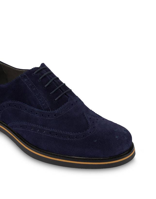 Pollini Derby In Crosta Con Broguering Corinto Blu Offerte