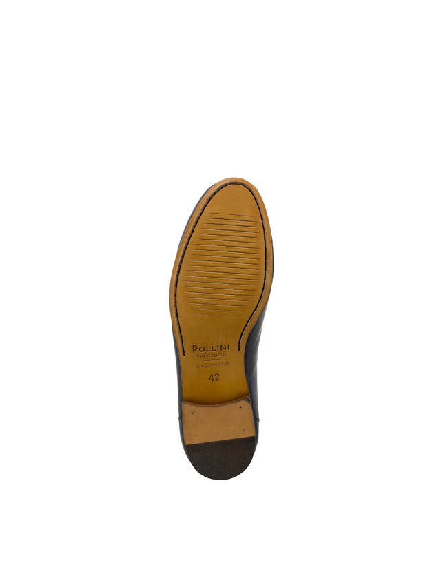 Pollini Derby In Capra Flexy Blu Saldi Di Fabbrica
