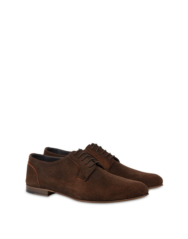 Pollini Derby In Scamosciato Flexy T.moro Vendite Flash