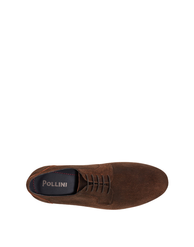 Pollini Derby In Scamosciato Flexy T.moro Vendite Flash