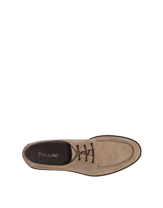 Pollini Derby In Crosta Green Field Beige Moda