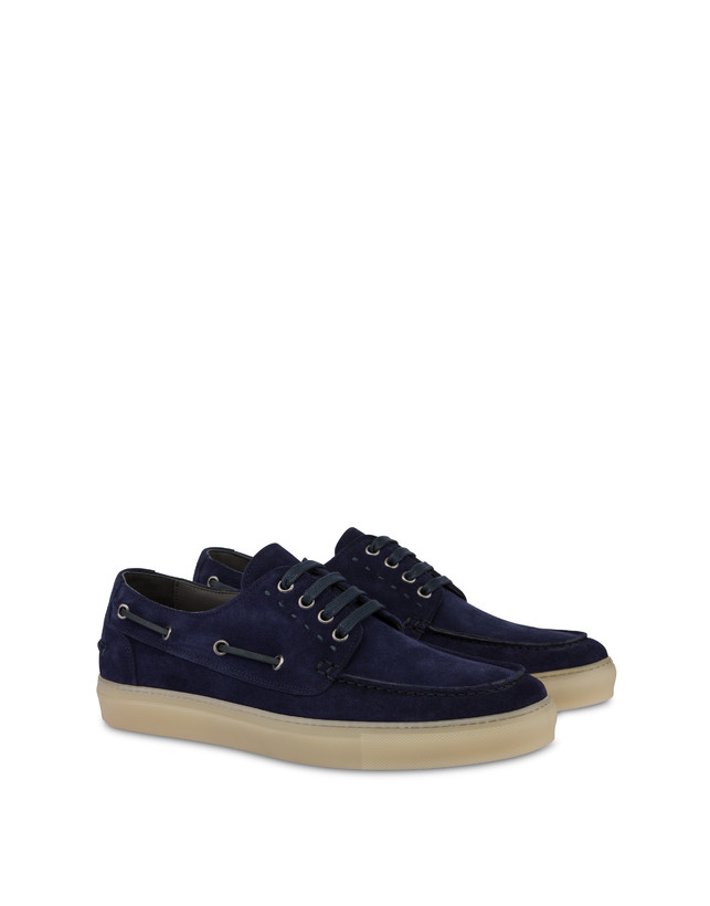 Pollini Scarpa Da Barca In Crosta Holiday Blu Negozio online di fabbrica
