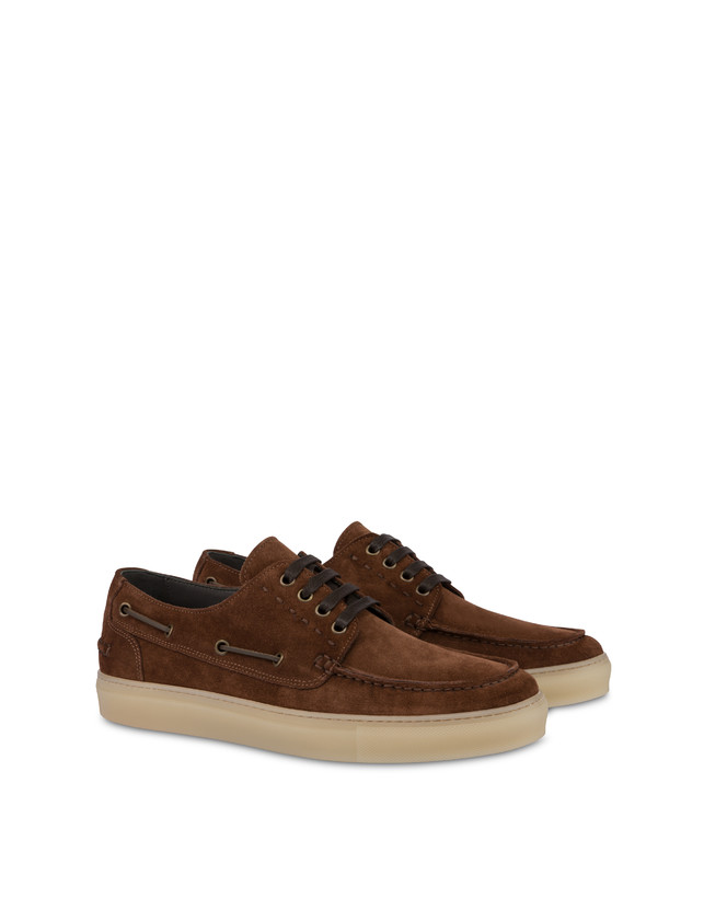 Pollini Scarpa Da Barca In Crosta Holiday Marrone Prezzo di fabbrica