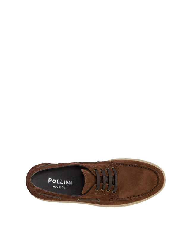 Pollini Scarpa Da Barca In Crosta Holiday Marrone Prezzo di fabbrica