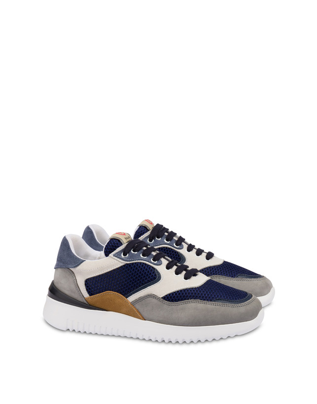 Pollini Sneakers Multicolor B-side Blu/grafite/navy/bianco/azzurro/mais Grande vendita