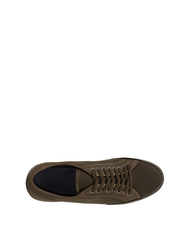 Pollini Sneakers In Vitello E Rete Sporty Driver Militare/militare/militare Fornitura limitata