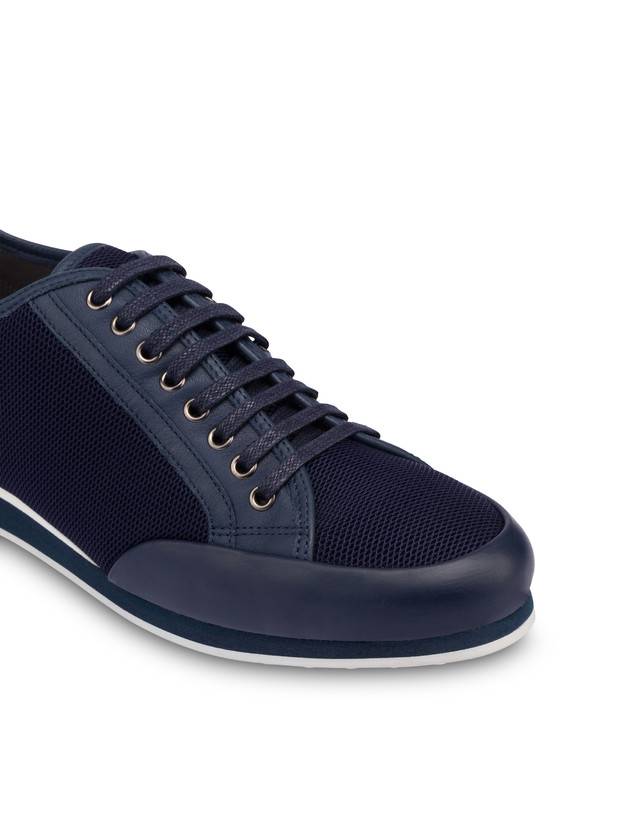 Pollini Sneakers In Vitello E Rete Sporty Driver Blu/blu/blu Shopping online