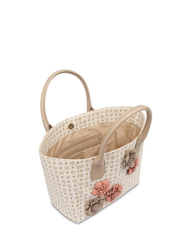 Pollini Tote Bag Medium Heritage Flowers Avorio/ghiaccio Offerta natalizia