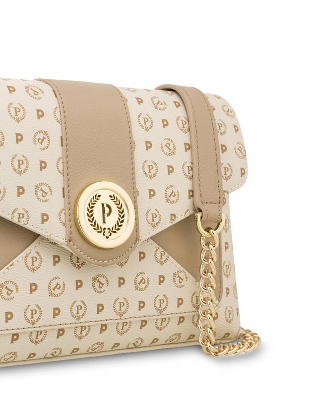 Pollini Borsa A Spalla Heritage Logo Classic Avorio/ghiaccio Offerta per la Festa della Mamma