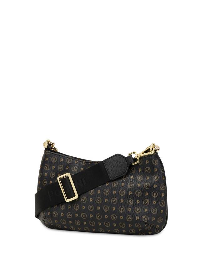 Pollini Borsa A Tracolla Heritage Logo Classic Nero/nero Offerte esclusive