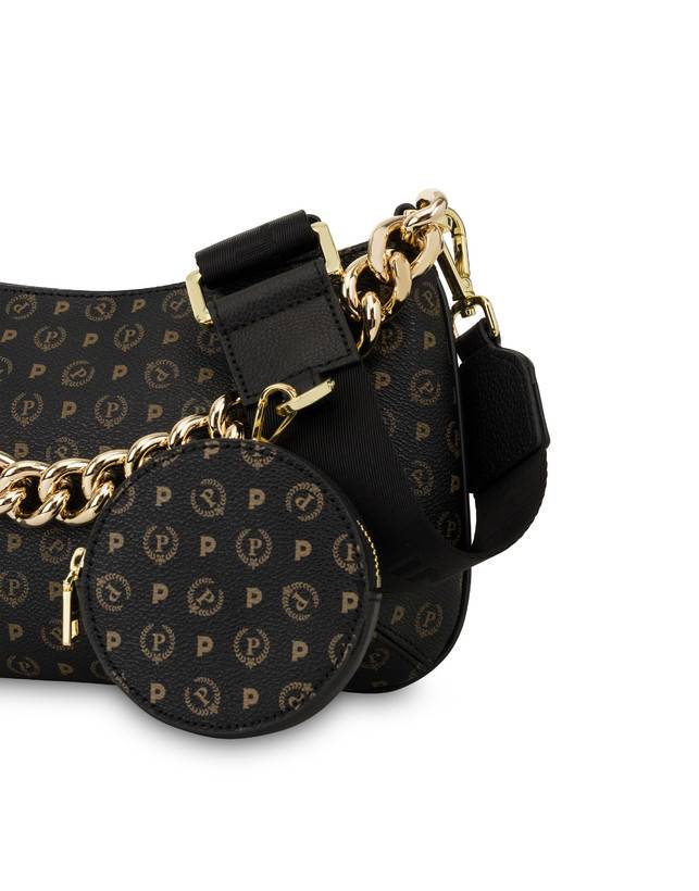 Pollini Borsa A Tracolla Heritage Logo Classic Nero/nero Offerte esclusive