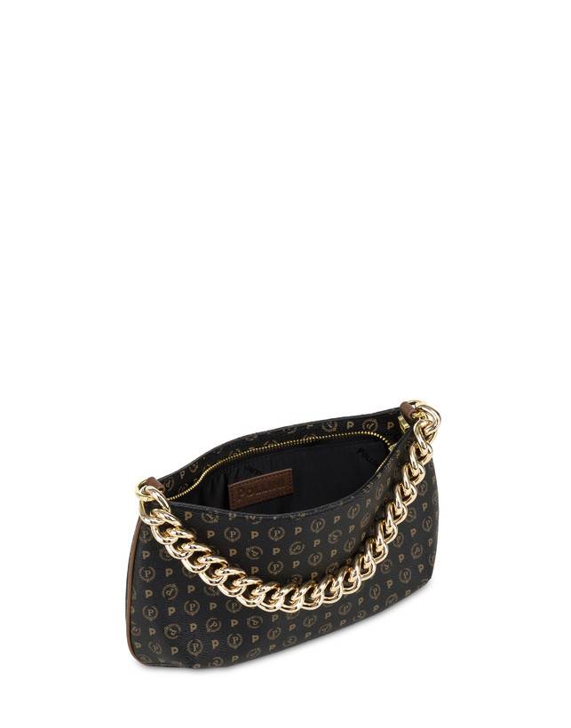 Pollini Borsa A Tracolla Heritage Logo Classic Nero/marrone Lightning offer