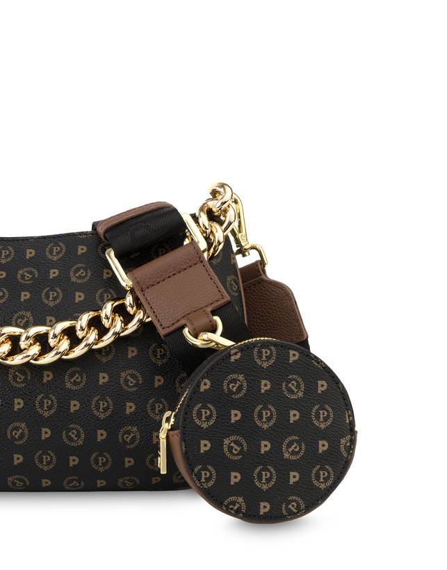 Pollini Borsa A Tracolla Heritage Logo Classic Nero/marrone Lightning offer