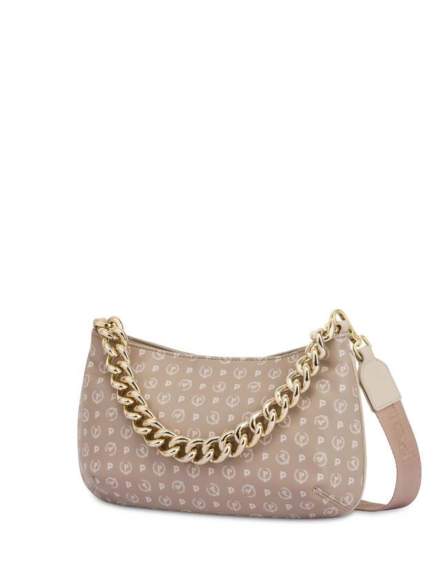 Pollini Borsa A Tracolla Con Catena Heritage Soft Touch Beige/avorio Nuovi prodotti