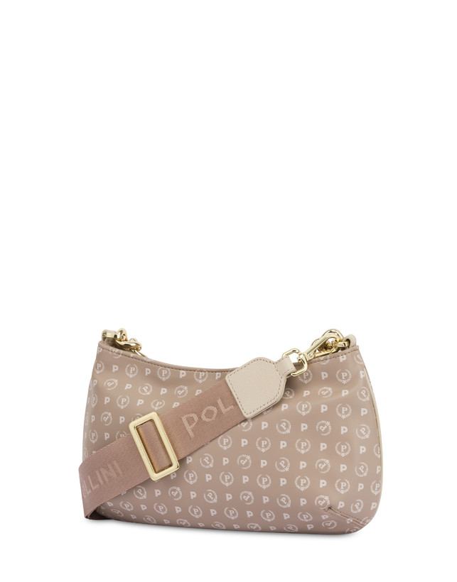 Pollini Borsa A Tracolla Con Catena Heritage Soft Touch Beige/avorio Nuovi prodotti