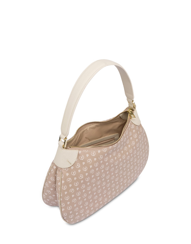 Pollini Borsa A Spalla In Pvc Heritage Soft Touch Beige/avorio Liquidazione