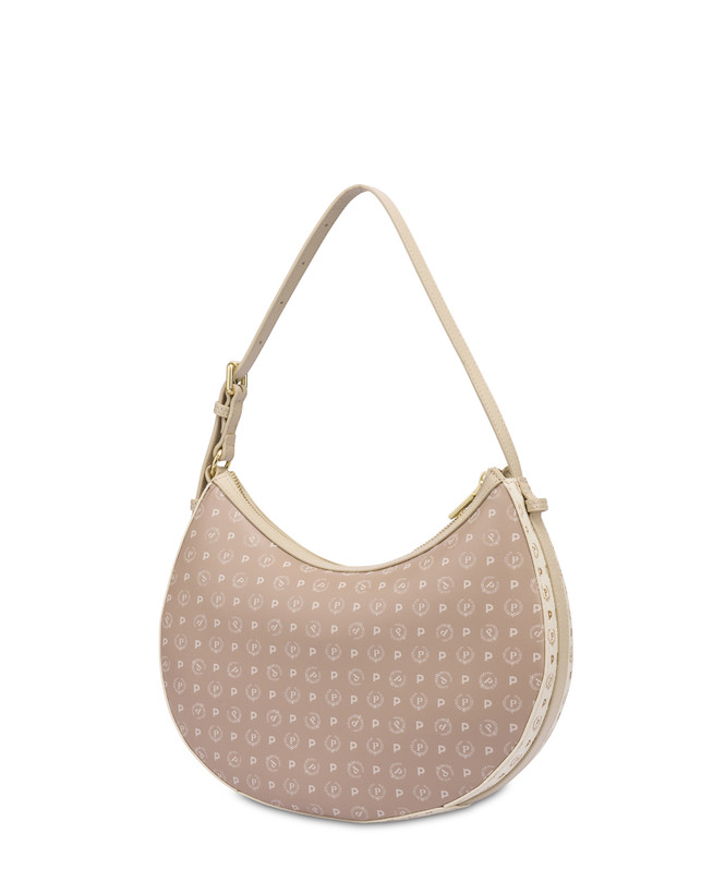 Pollini Hobo Bag In Pvc Heritage Soft Touch Avorio/beige/ghiaccio Offerte speciali