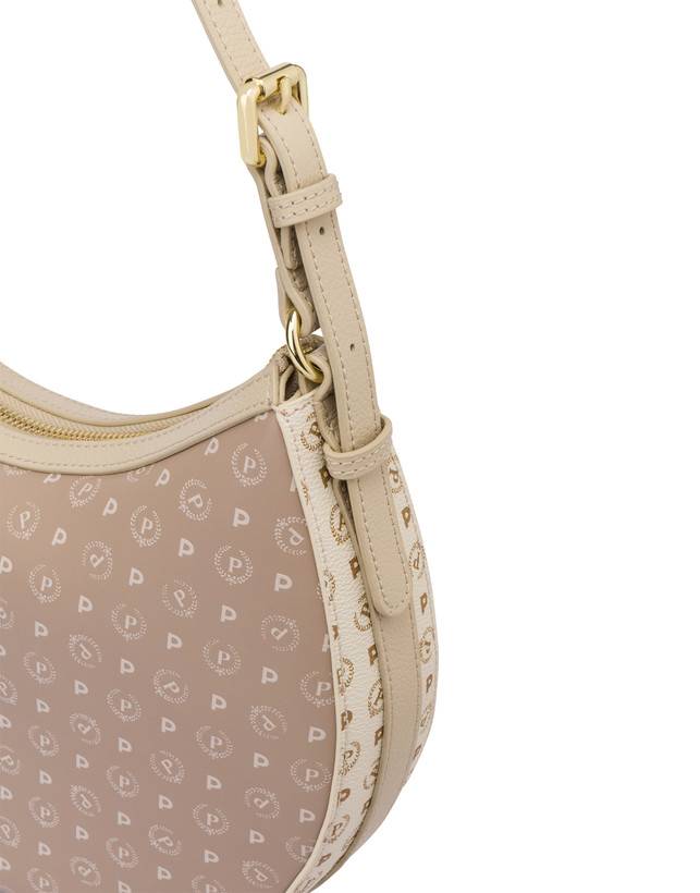 Pollini Hobo Bag In Pvc Heritage Soft Touch Avorio/beige/ghiaccio Offerte speciali