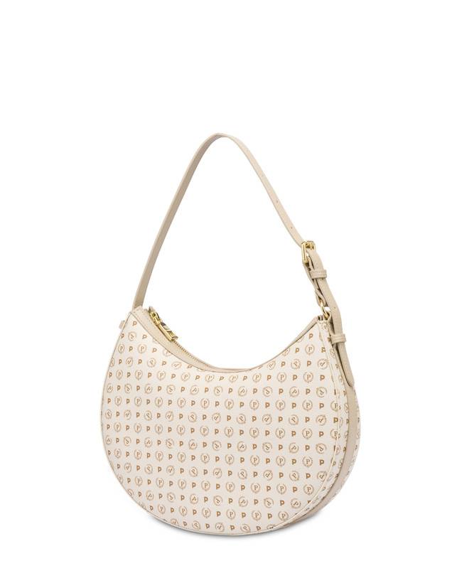 Pollini Hobo Bag In Pvc Heritage Logo Classic Avorio/ghiaccio Enormi risparmi