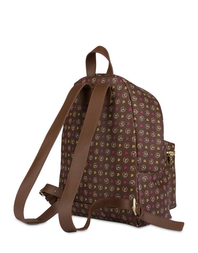 Pollini Zaino Heritage Logo Classic Multicolor/marrone Ultimo giorno