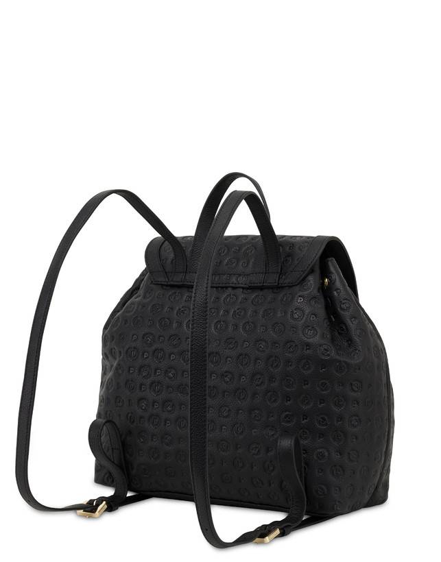 Pollini Zaino Heritage Logo Embossed Nero Solo un giorno rimasto