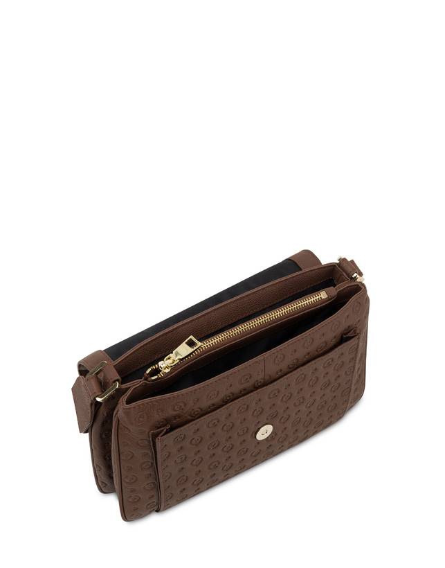 Pollini Borsa A Tracolla Heritage Logo Embossed Marrone 50% di sconto con spedizione gratuita
