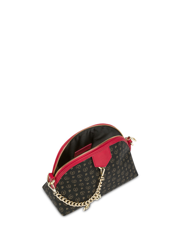 Pollini Borsa A Tracolla Heritage Logo Classic Nero/lacca Officina