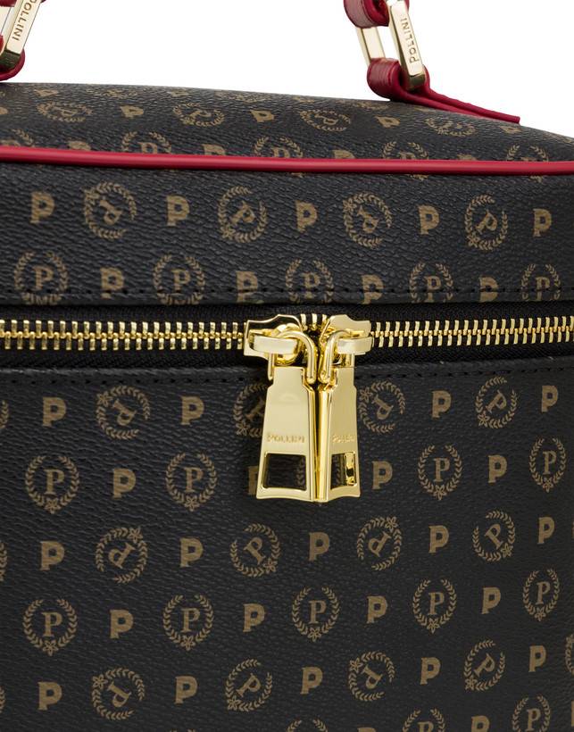 Pollini Borsa Beauty Piccola Heritage Logo Classic Nero/lacca Italy