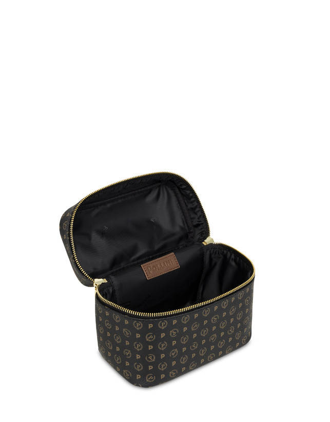 Pollini Borsa Beauty Piccola Heritage Logo Classic Nero/marrone Italia