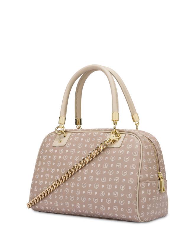 Pollini Borsa Doppio Manico Heritage Soft Touch Beige/avorio In Linea