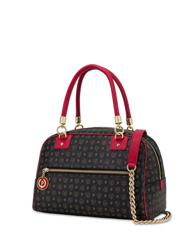 Pollini Bowling Bag Heritage Logo Classic Nero/lacca Nuovo